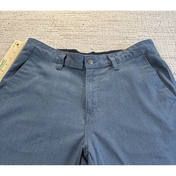 Volcom Chino Khaki Shorts Mens Size 32 X 10 Blue Cotton/Polyester - Picture 2 of 11